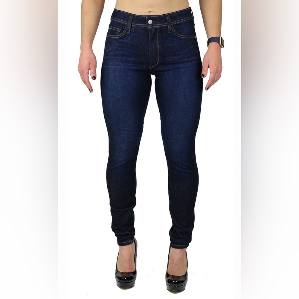 Fran Denim Nicole High Rise Skinny Dark Wash Jeans
